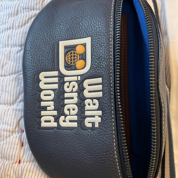 Disney Coach New without tags navy blue belt bag with a dust bag - Picture 3 of 5